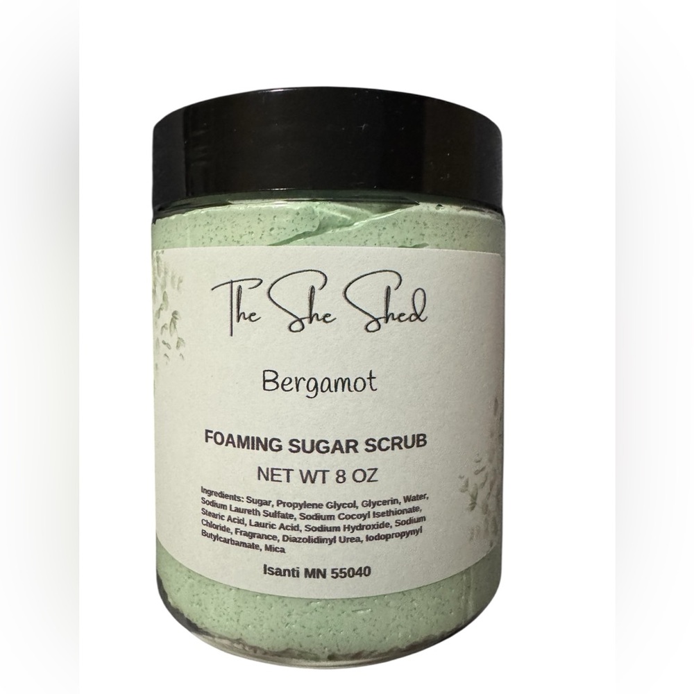 Bergamot foaming sugar scrub